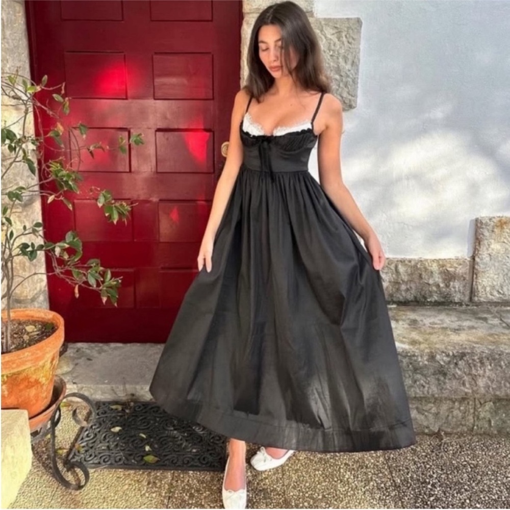 For Love And Lemons Black Maxi Dress